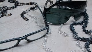 DIY Collar para lentesgafas Necklace sunglasses [upl. by Thorndike]