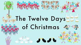 The Twelve Days Of Christmas  Christmas Music  Lyrics [upl. by Goodman]