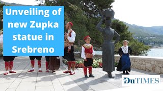 Unveiling of new statue of Zupka in Srebreno [upl. by Kilan999]