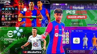 eFOOTBALL PES 2024 PPSSPP EUROPEU CÂMERA PS5 MEDIAFIRE 100 ATUALIZADO ANDROID 😱 LINKS DIRETO [upl. by Oznerol825]