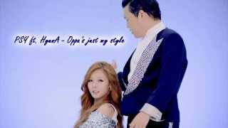 PSY ft HYUNA 오빤 딱 내 스타일 low pitch [upl. by Elleryt]