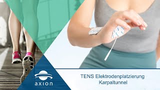 Karpaltunnelsyndrom  Alternative Elektrodenplatzierung für TENS  axion [upl. by Sehcaep]