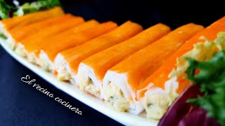 Palitos de cangrejo o SURIMI rellenos 😋 [upl. by Reede19]