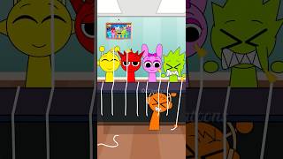 POV Orens IQ Challenge  Rope Pulling Who Is in the Most Pain  Incredibox Sprunki [upl. by Shuma]