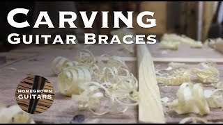 Carving Guitar Braces [upl. by Hannover]