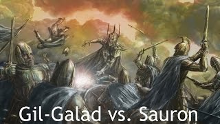 Edain Mod VS Sauron vs GilGalad Elendil Isildur [upl. by Severn587]