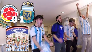 Argentina 1 Colombia 0  Reacción hinchas argentinos  FINAL Copa América 2024 [upl. by Payne]