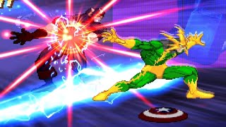 Captain America vs Electro Marvel Super Heroes Mugen Game CPU Fights Best of 3 [upl. by Anaihr]