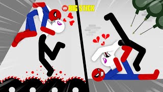 30 Min Best Falls Compilation  Stickman Dismounting Epic and Funny Moments 6 [upl. by Enomal]