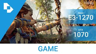 Xeon e31270  Gtx 1070  Horizon Zero Dawn [upl. by Obola]