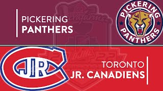 OJHL Highlights  Round 4 Game 3  Pickering Panthers VS Toronto Jr Canadiens  May 6 2022 [upl. by Gabriella]