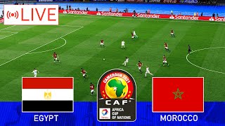 مصر ضد المغرب  EGYPT vs MOROCCO  MATCH LIVE FULL MATCH HD  Africa Cup of Nations 2022  PES 2021 [upl. by Onimixam]