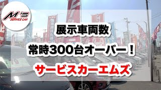 展示車両数 常時300台オーバー！サービスカーエムズ！ [upl. by Adlev834]