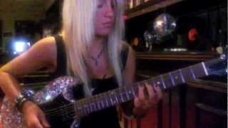 Laura Wilde  My Sharona Guitar Solo Full Length [upl. by Annelg965]