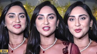 Krystle DSouza L00KS Super STUNNING in Merun Dress at Karan Patel Diwali Party 2024 [upl. by Valsimot]