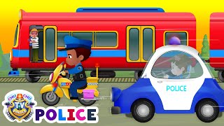 The Train Escape  ChuChu TV Police Fun Cartoons for Kids [upl. by Dreda]