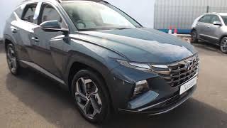 Hyundai Tucson  16 TGDi Hybrid 230 Ultimate 5dr 2WD Auto  Teal Blue [upl. by Lleroj510]