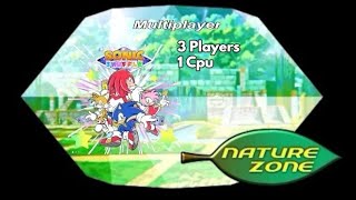 Sonic Shuffle en Español  Multiplayer 3 Players  Nature Zone [upl. by Nehr]