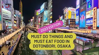 Must Visit Places Osaka Dotonbori  Halal Food  Flight Details 2023 [upl. by Shina839]