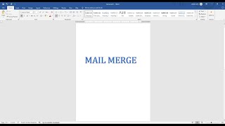 MAIL MERGE [upl. by Bushey649]