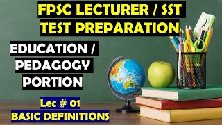 FPSC Lecturer  SST Pedagogy Test Preparation  Lec 01 [upl. by Schiff]