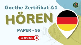 Goethe Zertifikat A1 2024  Paper  95  Hören mit Lösungen  Practice German Language Online [upl. by Baptista]