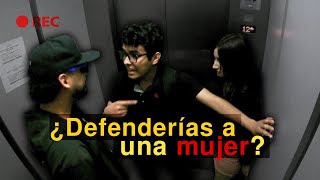 Así tratan a una mujer en un elevador [upl. by Glennis]