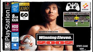 Winning Eleven 2002 World Soccer  PS1  DuckStation PS1 Emulador  1080P  60 FPS [upl. by Stefanie]