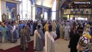 Joint Liturgy of the Eastern American Diocese and Moscow Patriarchate  Oct 13 2012  PREVIEW [upl. by Arriec]