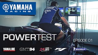 2014  The Yamaha R1 GMT94 on dyno with Benoit Poupardin  chief mechanic [upl. by Lenra]