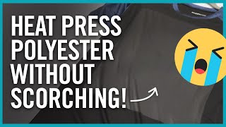 How To Heat Press On Polyester  Transfer Printing Tips amp Tricks [upl. by Bugbee]