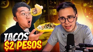 JuanSGuarnizo Reacciona a coreano vlogs TACOS a 2 PESOS [upl. by Oidivo]