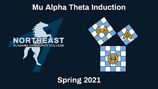 Mu Alpha Theta Induction Spring 2021 [upl. by Tyrrell151]