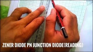 the characteristic curve of zener diode pn junction diodereading  physics practical experiments [upl. by Rednasyl]