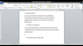 Fiscalité de lentreprise 2023 La technique fiscale  le recouvrement de limpôt [upl. by Woods]