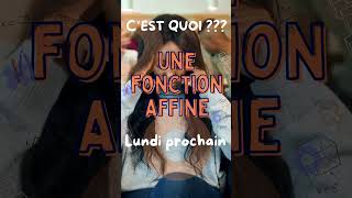 Cest quoi  Une fonction affine [upl. by Roti]