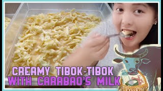 Creamy TibokTibok with Carabaos Milk maja blanca  by Aj Cooks [upl. by Laenahtan]