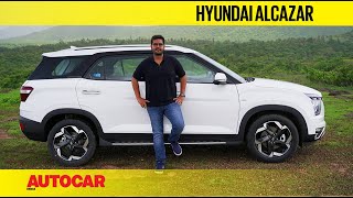 Hyundai Alcazar review  More than just a three row Creta  First Drive  Autocar India [upl. by Shutz943]