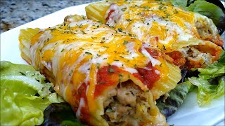 STUFFED MANICOTTI WITH MEAT AND CHEESE  EASY MANICOTTI WITH MEAT [upl. by Nanice]