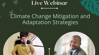 Webinar On Climate Change Mitigation And Adaptation Strategies  Certificate Included [upl. by Basham]