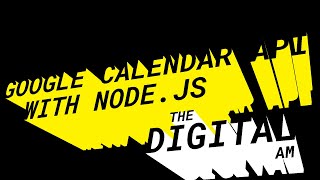 Using the Google Calendar API with nodejs [upl. by Oivatco]