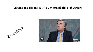 Prof Burioni su dati mortalità ISTAT [upl. by Howenstein153]