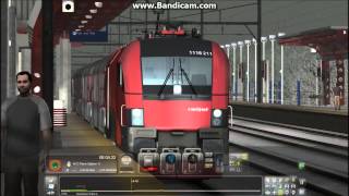 TS2014 HD HRQ OBB Railjet Siemens ES64U2 Class 1116 Taurus With 14 Car IC Train on Snowey NEC [upl. by Nyladam]