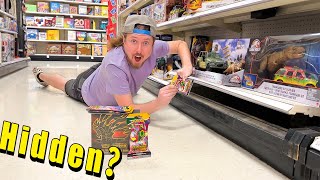 HIDDEN POKEMON CARDS LOCATED UNDER A TARGET SHELF Opening 80 [upl. by Mady]