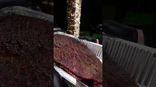 Perfect BRISKET 3am Wrap up and back into the grill 🥱🔥texasbbq brisket bbq [upl. by Acquah]