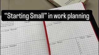 5 Starting Small  Work Planner  தமிழில் [upl. by Oht177]