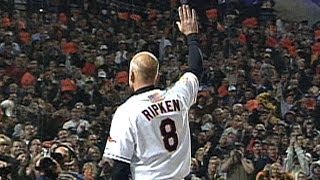 BOSBAL Ripken takes the final atbat of his career [upl. by Ynabe697]