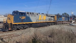 LampN Heritage leads CSX G820 at Doswell VA 02202024 [upl. by Ayerhs460]