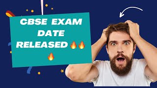 CBSE Exam dates released 🔥🔥🔥 for classes 10th amp 12th cbseexamdate cbseexam2025 exam cbse cbse10 [upl. by Ojillek]