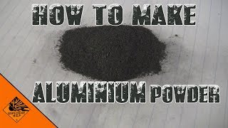 how to make aluminium powder without using foil [upl. by Ellehcyt]